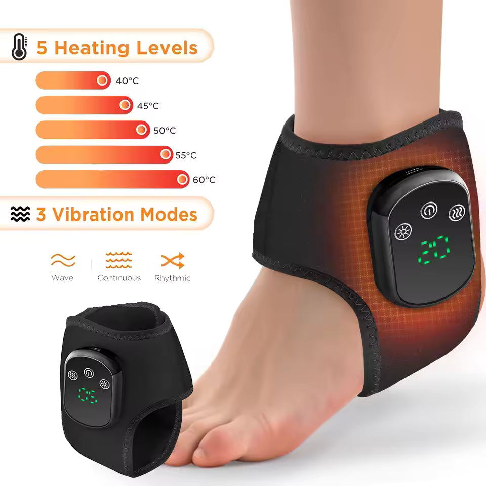 Ankle Heating and Massaging Pad