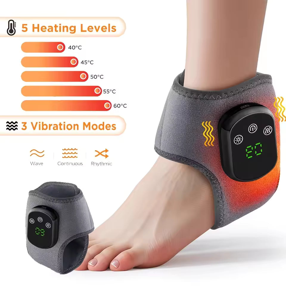 Ankle Heating and Massaging Pad