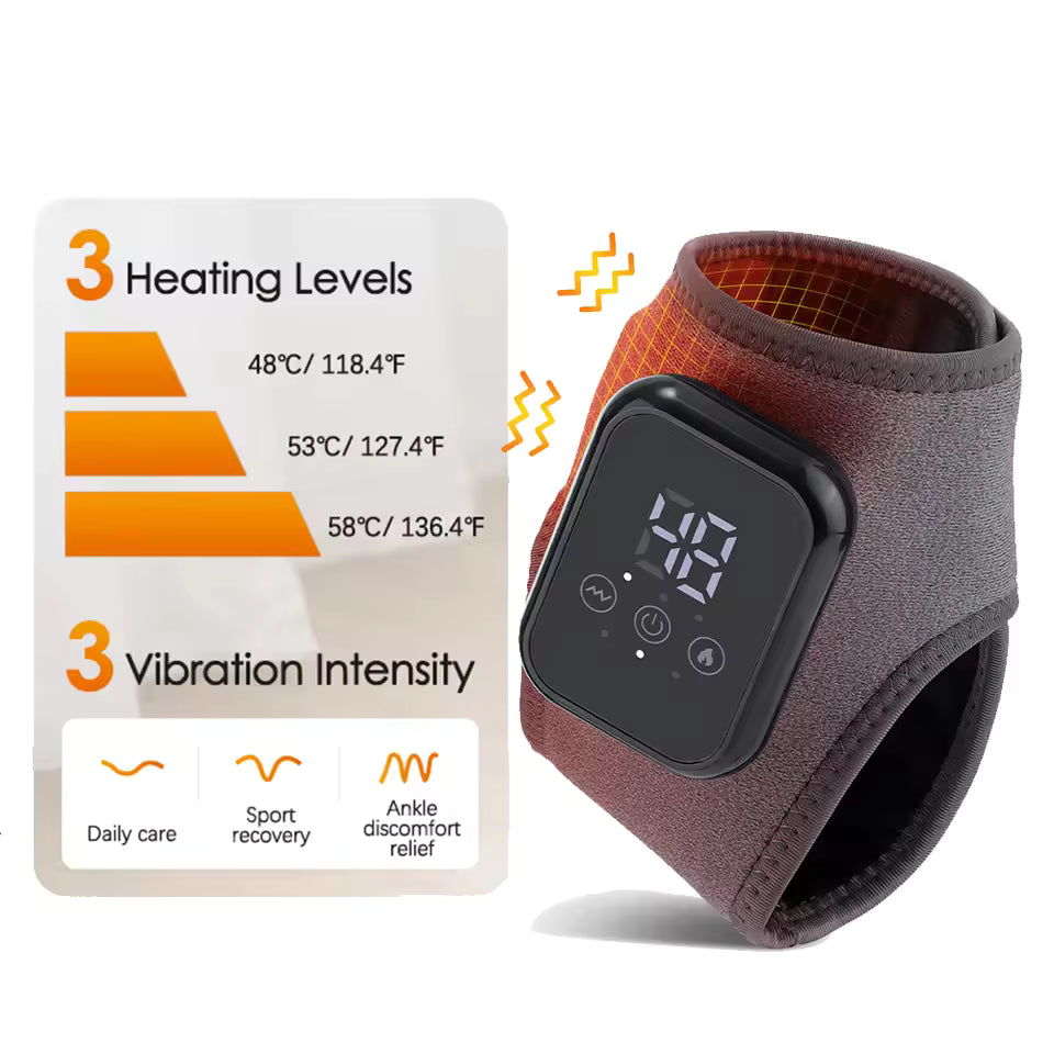 Ankle Heating and Massaging Pad