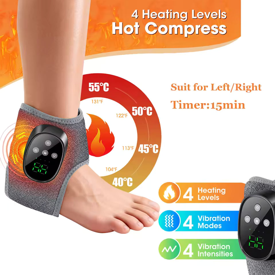 Ankle Heating and Massaging Pad