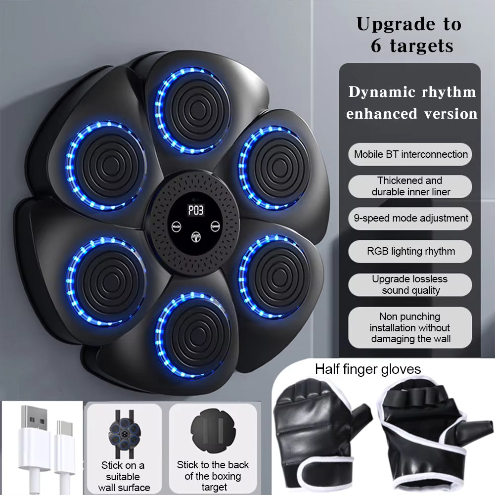 Boxing Machine with Gloves and Bluetooth