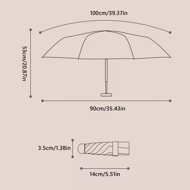Pocket Umbrella with Carry Case