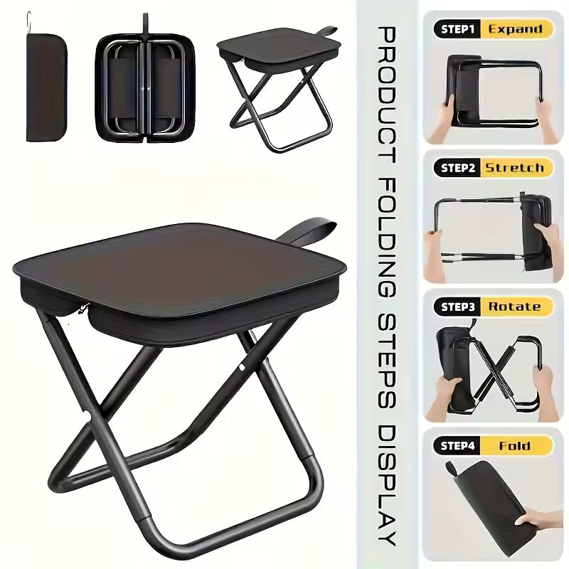 Portable Mini Stool for Travel & Outdoors