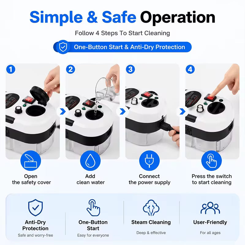 SteamPro Portable Cleaner German Quality