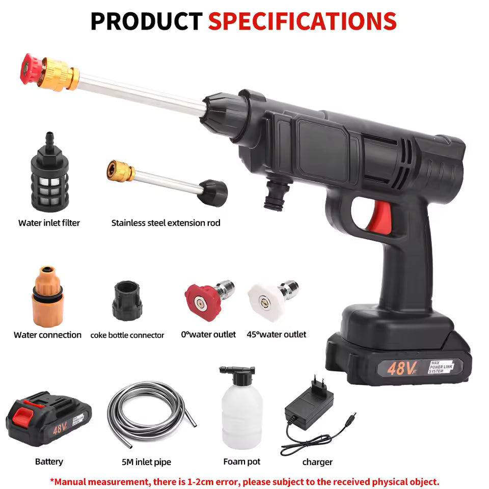 Wireless High-Pressure Car washer